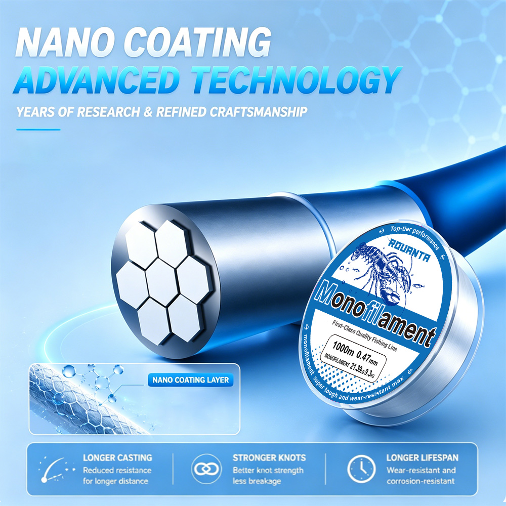 ROUANTA 500 メートル 1000 メートルナイロン - Ice Fishing Line のレビューと価格