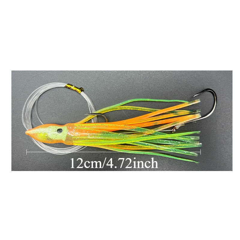 2個入りプレリグドオクトパススカートルアー、ソフトシリコン製 - Freshwater Line のレビューと価格