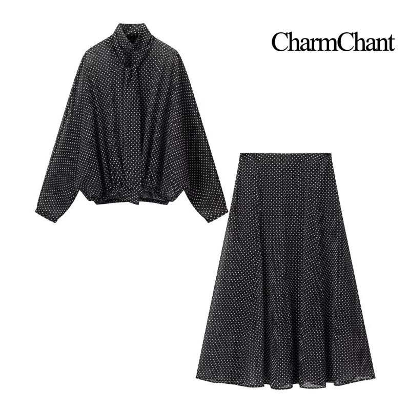 CharmChant レディース シアー水玉模様シフォン オ - Fly Line のレビューと価格