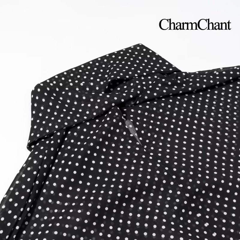 CharmChant レディース シアー水玉模様シフォン オ - Fly Line のレビューと価格